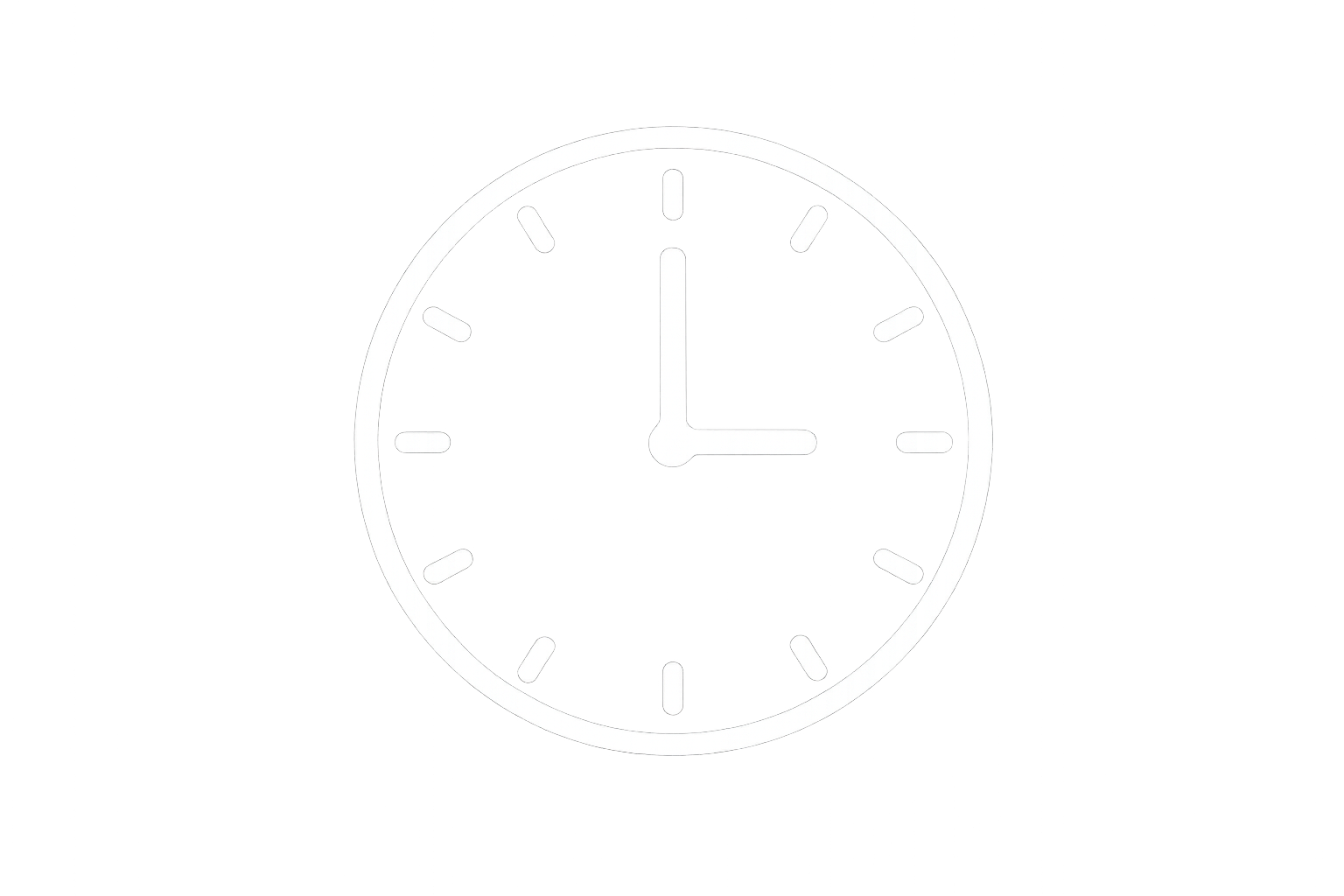 clock icon white