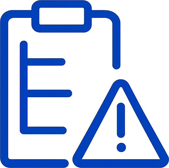 Unrealistic incident response plans icon