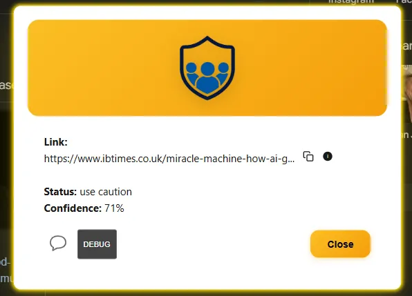 PhishCloud Warning Modal